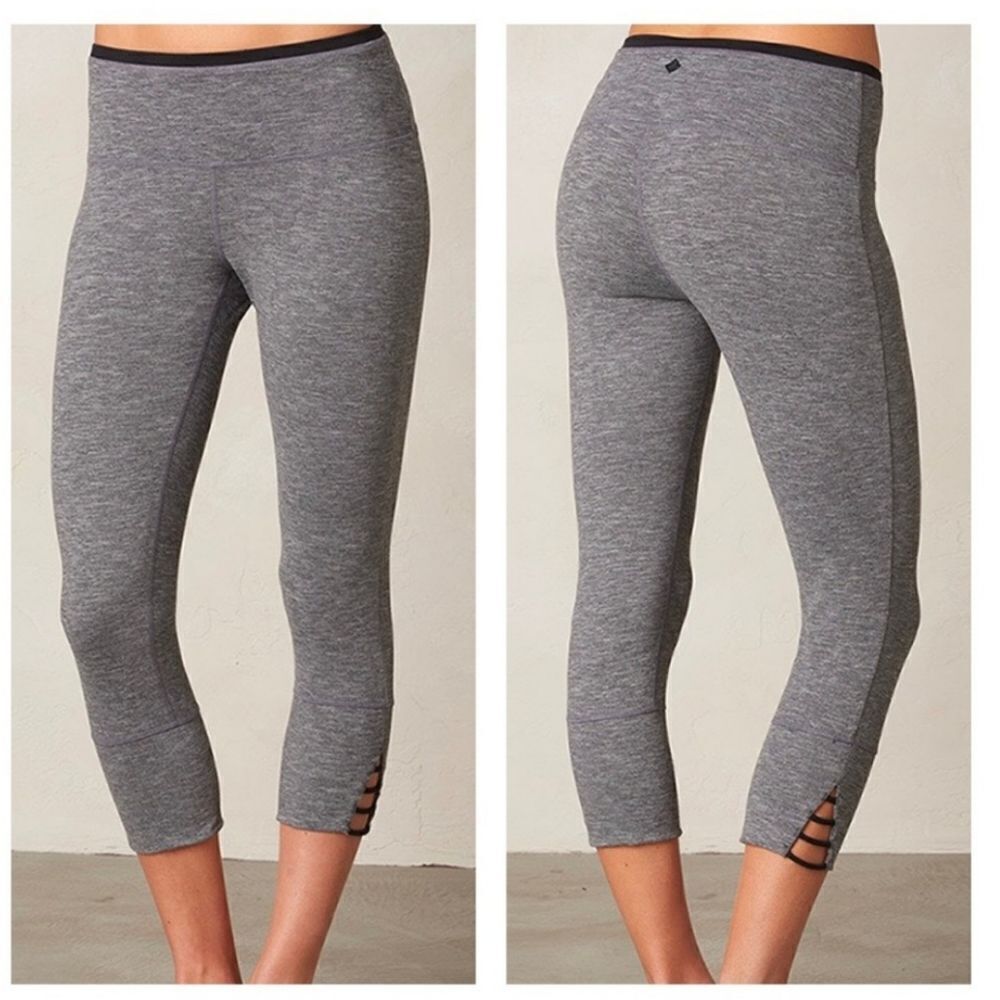 🔹️Prana Heathered Gray Tori Athletic Capri Pants XSmall